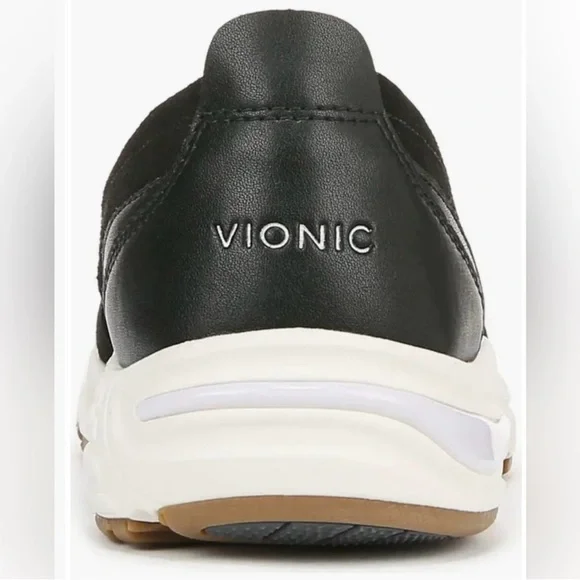 Vionic 23Walk Black Leather Orthotic Walking Arch Support Comfort Loafer New - Picture 10 of 15